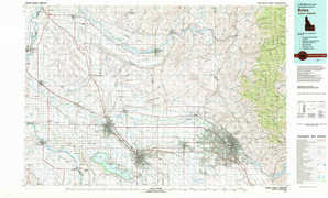 Boise 1:250,000 scale USGS topographic map 43116e1