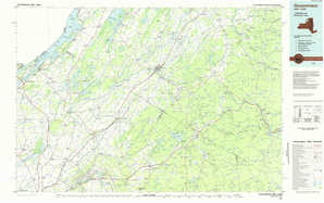 Gouverneur topographical map