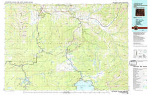 Yellowstone National Park North topographical map