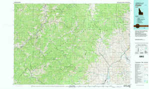 Challis topographical map