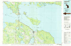 Cheboygan 1:250,000 scale USGS topographic map 45084e1