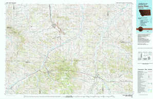 Lame Deer 1:250,000 scale USGS topographic map 45106e1