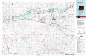Hermiston topographical map