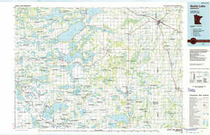 Battle Lake topographical map