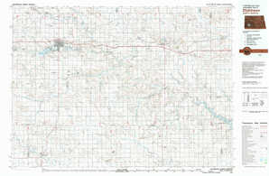 Dickinson topographical map