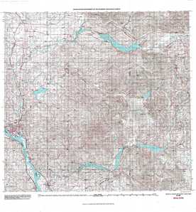 Mount Saint Helens 1:250,000 scale USGS topographic map 46122a1
