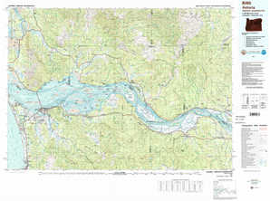 Astoria 1:250,000 scale USGS topographic map 46123a1