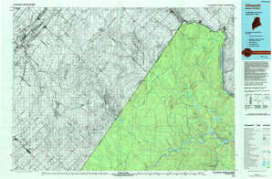 Allagash 1:250,000 scale USGS topographic map 47069a1