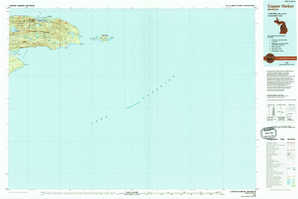 Copper Harbor 1:250,000 scale USGS topographic map 47087a1