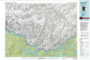 Basswood Lake 1:250,000 scale USGS topographic map 48091a1