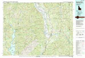 Bonners Ferry 1:250,000 scale USGS topographic map 48116e1