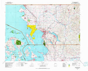 Bellingham 1:250,000 scale USGS topographic map 48122e1
