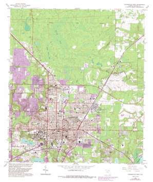 Gainesville East topo map
