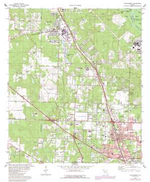 Cantonment USGS topographic map 30087e3