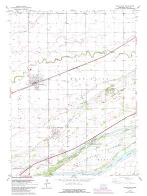 Wood River topo map
