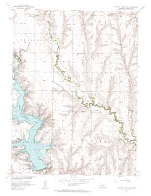 Medicine Creek Dam USGS topographic map 40100d2