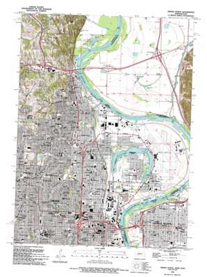 Omaha North topo map