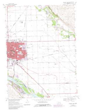 Fremont East topo map