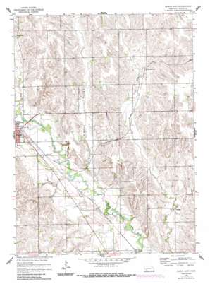 Albion East topo map
