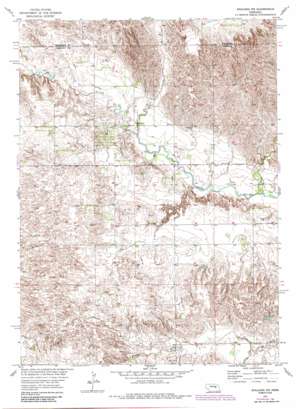 Spalding Nw topo map