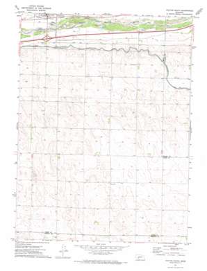 Paxton South topo map