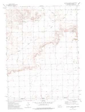 Easterly Airport topo map
