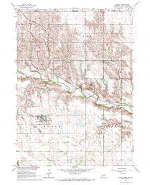 Butte topo map