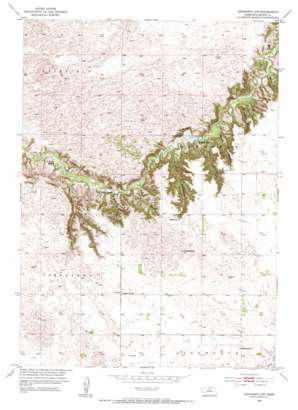 Ainsworth Nw topo map