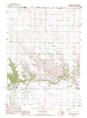 Cornell Dam USGS topographic map 42100h4