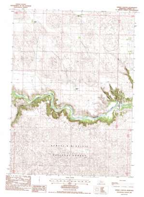 Spring Canyon USGS topographic map 42101g2