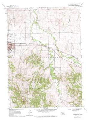 Chadron East USGS topographic map 42102g8