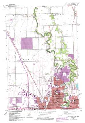 Fargo North USGS topographic map 46096h7