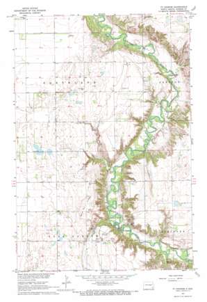 Fort Ransom USGS topographic map 46097e8