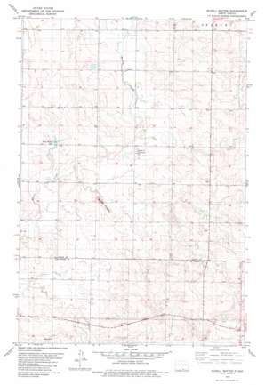 Schell Buttes topo map