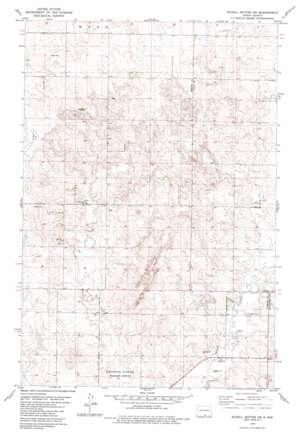 Schell Buttes Sw topo map