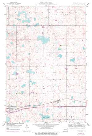 Cleveland topo map