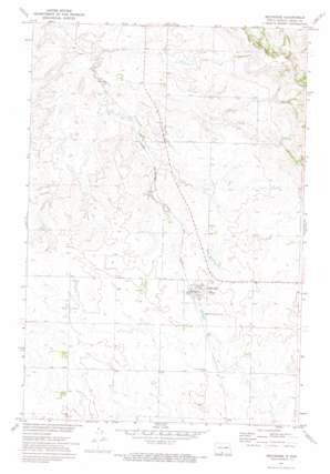 Selfridge USGS topographic map 46100a8