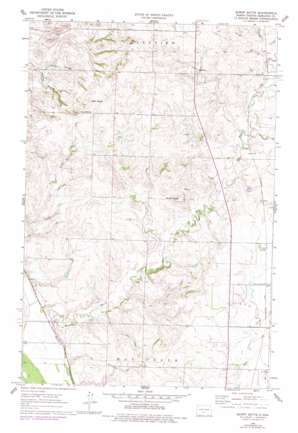 Burnt Butte topo map
