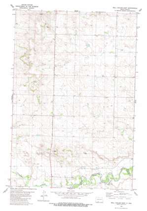 Bell Coulee East topo map