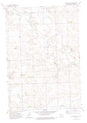 Barths Butte topo map