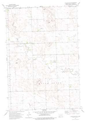 Taylor Butte topo map