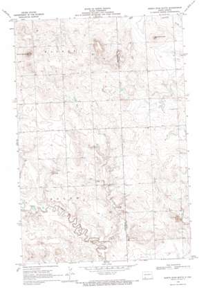 North Star Butte topo map
