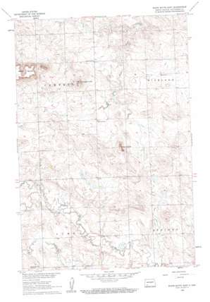 White Butte East topo map