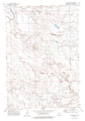 Mud Buttes topo map