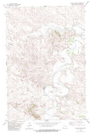 Pretty Butte USGS topographic map 46103d8