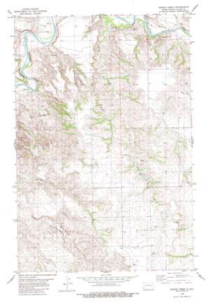 Spring Creek USGS topographic map 46103e6