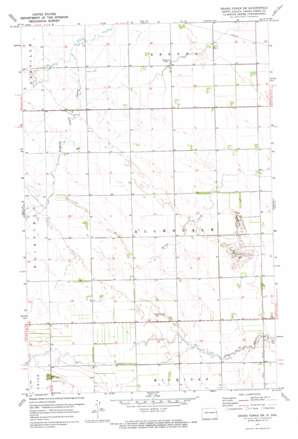 Grand Forks Sw topo map