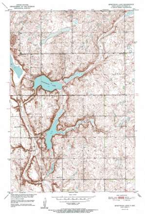 Spiritwood Lake topo map