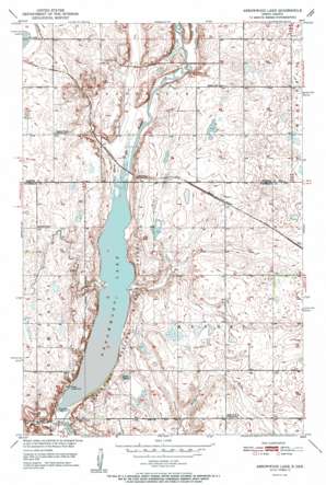 Arrowwood Lake USGS topographic map 47098c7
