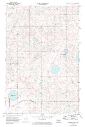 Woodworth Nw topo map
